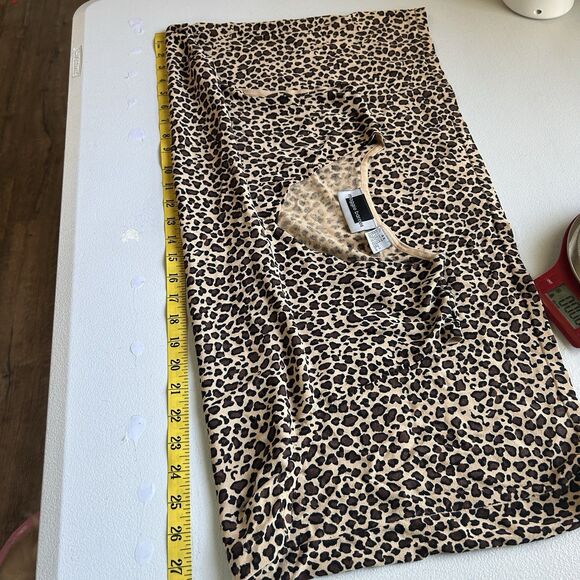 Maggie Barnes Top 4X Sleeveless Leopard Stretch Mob Wife Comfort - Picture 6 of 7